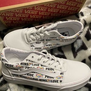 Pride Month Women’s White Vans